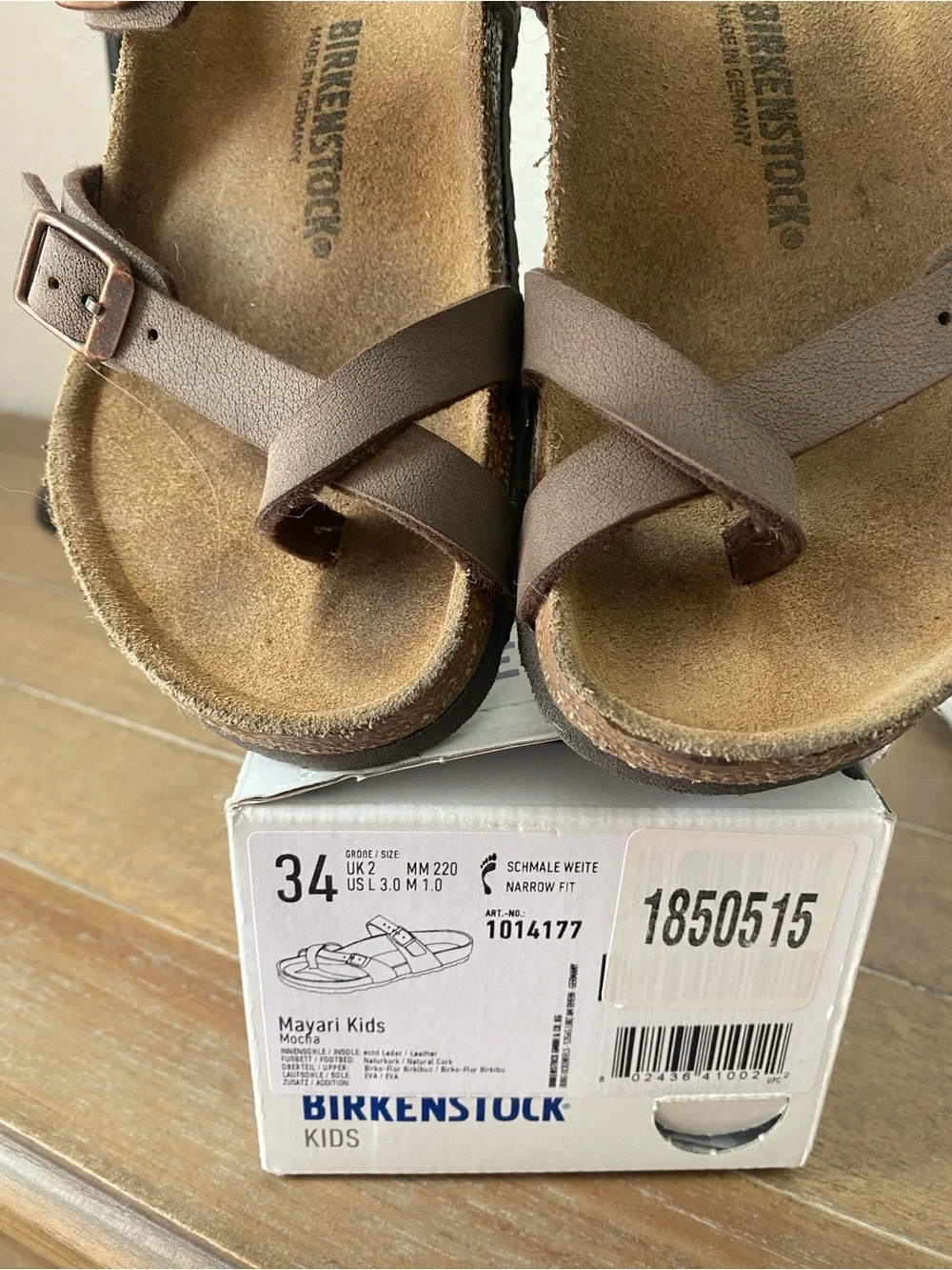 Birkenstock Kids Mayari Sandals in Mocha Brown